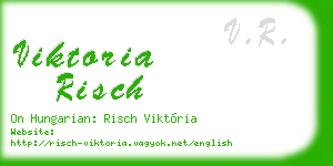 viktoria risch business card